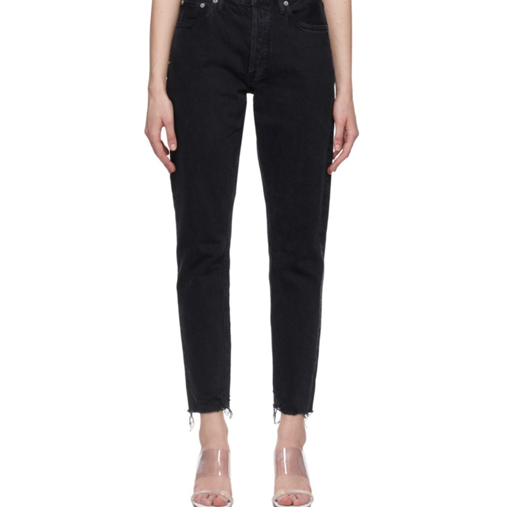 Agolde Jamie high rise classic cut off denim